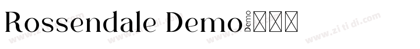 Rossendale Demo字体转换